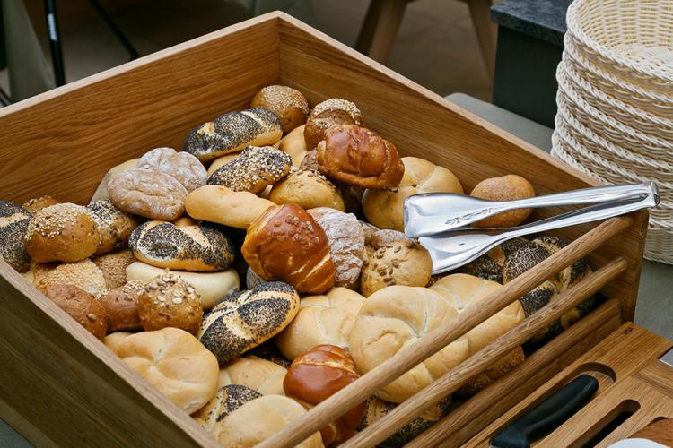 Different types of bread for breakfast